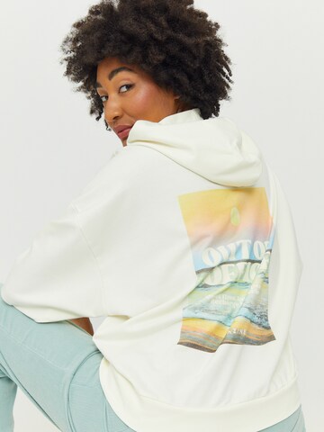 mazine Sweatshirt ' Donely Hoodie ' in White