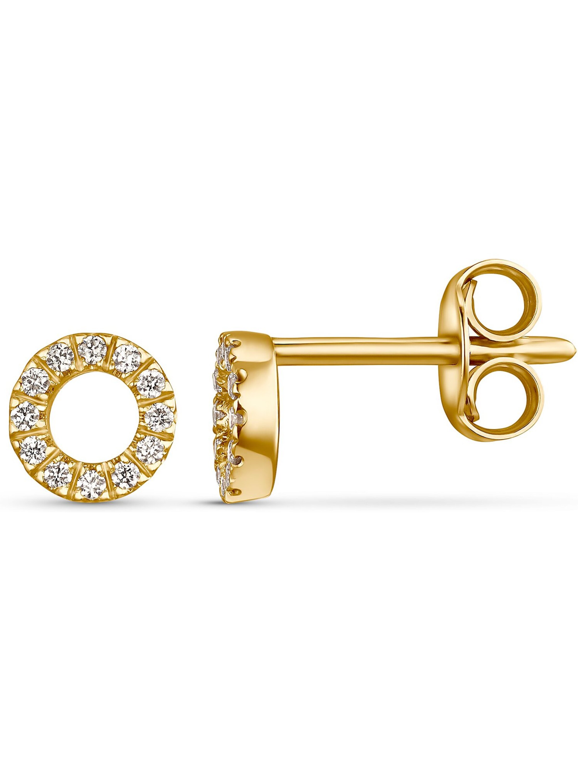 CHRIST Ohrringe in Gelb