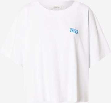 balta AMERICAN VINTAGE Laisvi marškinėliai 'GIXY': priekis