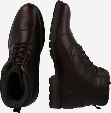 BULLBOXER Lace-Up Boots in Brown