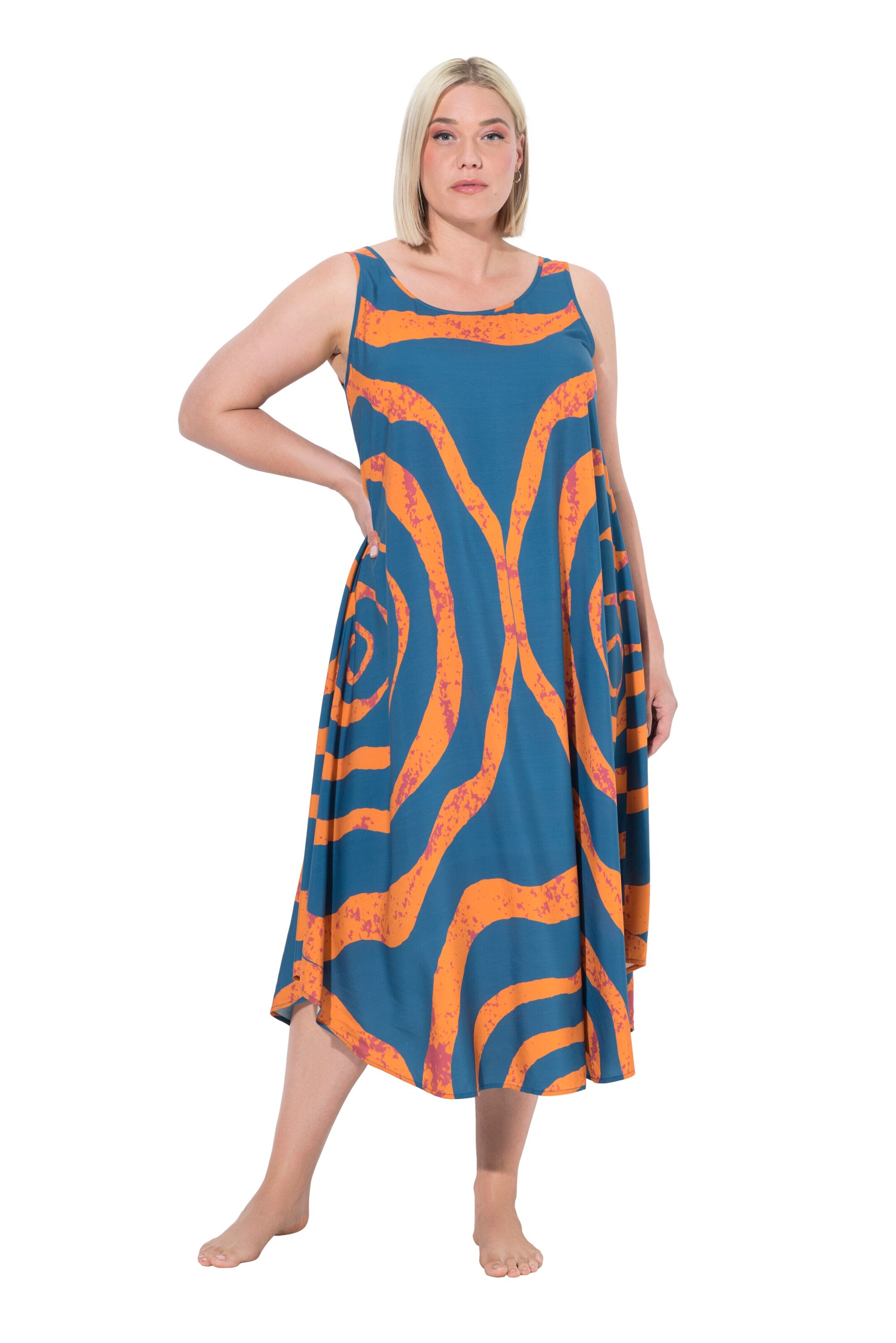 Ulla Popken Kleid in Blau: Vorderseite