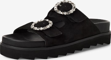 Mule Tamaris en noir : devant