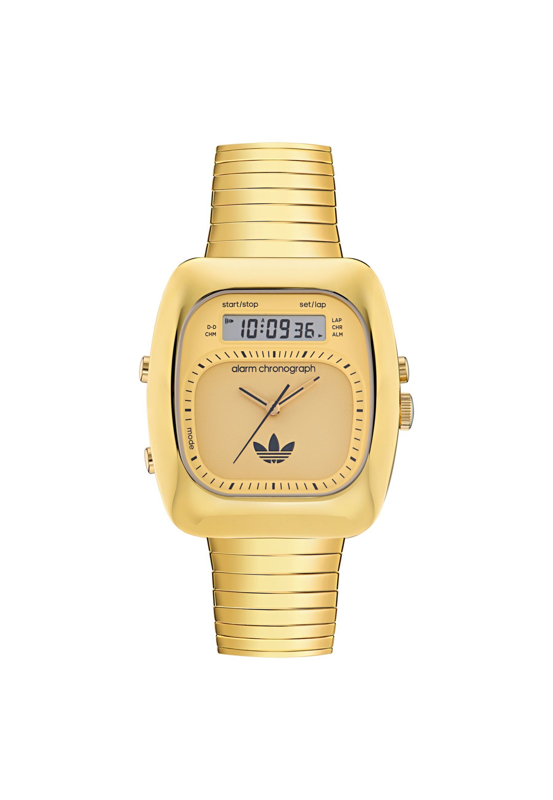 ADIDAS ORIGINALS Analogt ur 'Retro Wave Three' i guld, Produktvisning