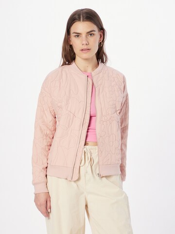 Oasis Between-Season Jacket in Pink: front