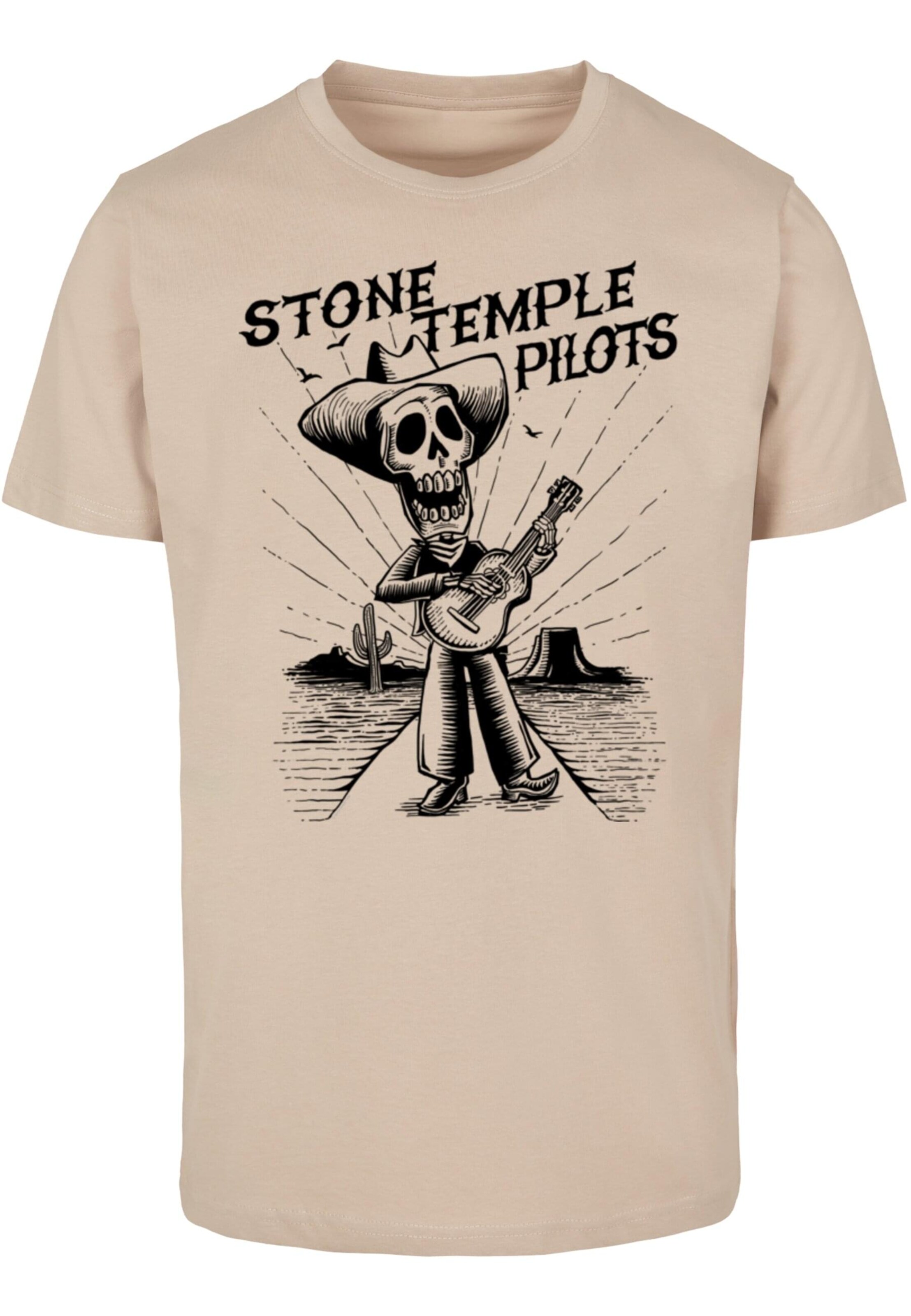 Merchcode Shirt 'Stone Temple Pilots' in Beige: voorkant