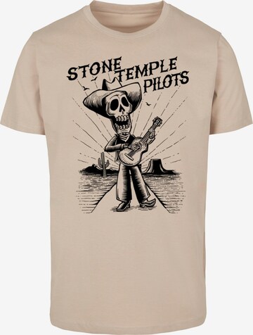 Merchcode Shirt 'Stone Temple Pilots' in Beige: voorkant