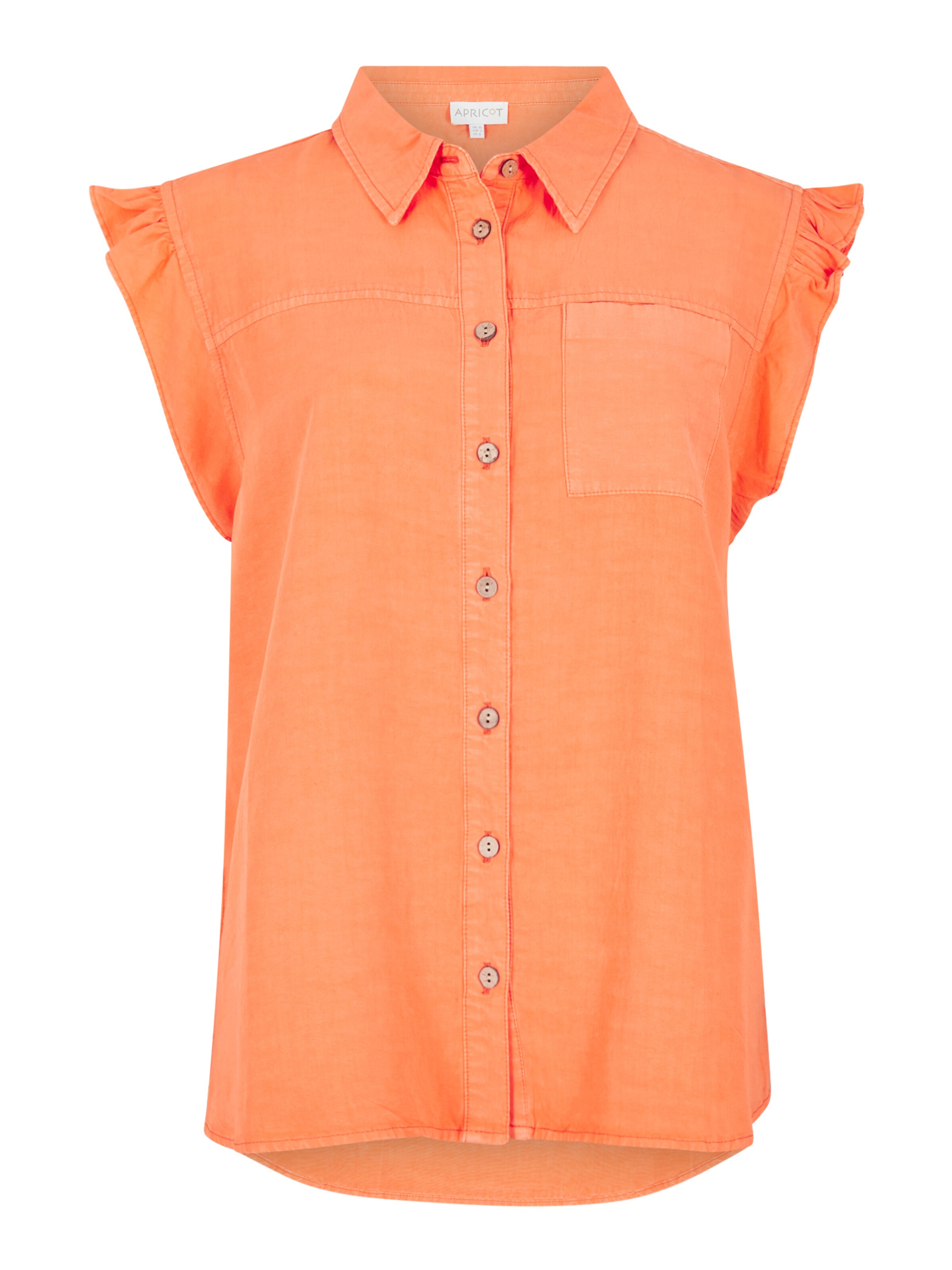 Apricot Bluse in Orange: Vorderseite