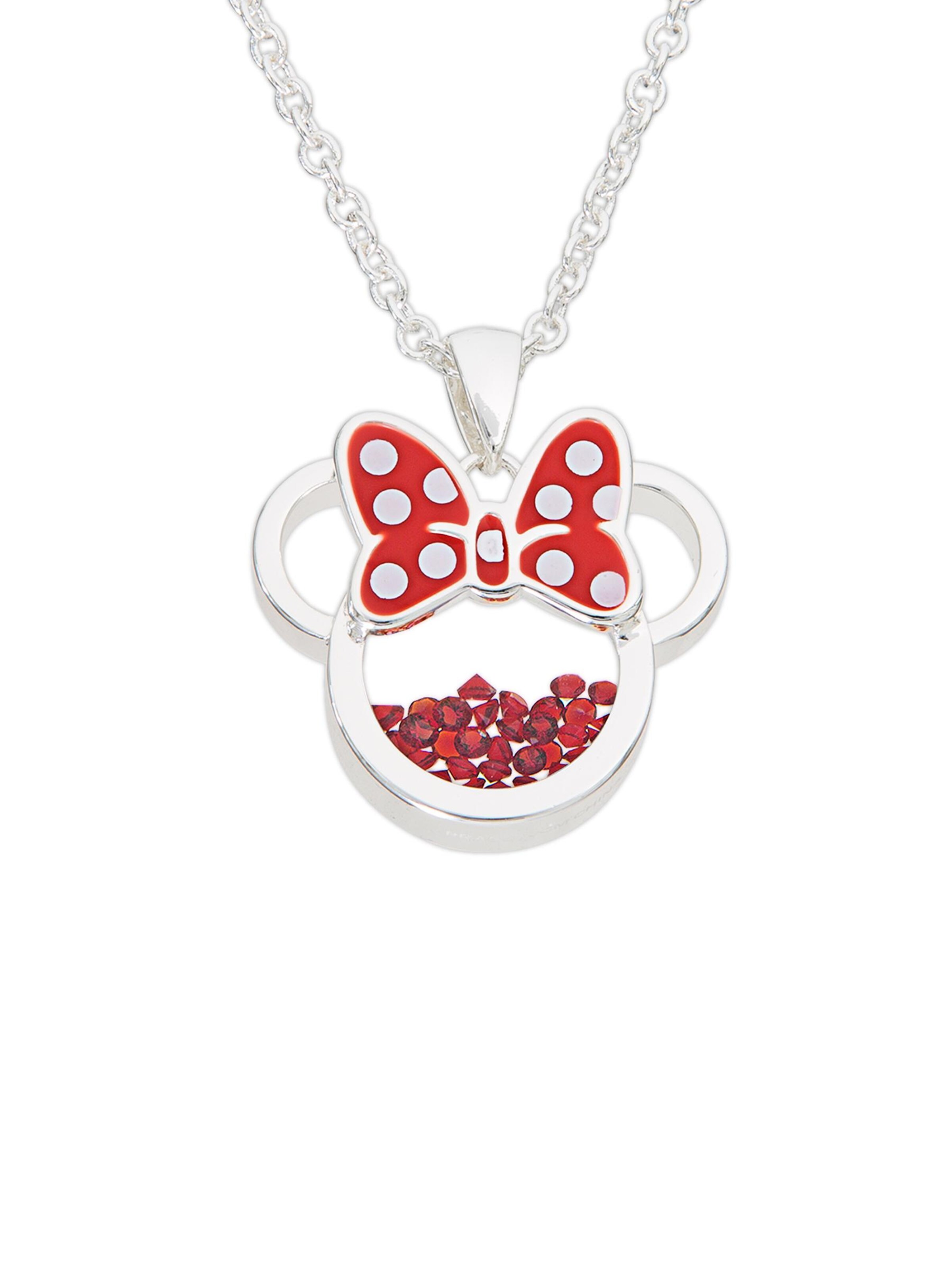 Bijou 'Minnie Mouse Geburtsstein' DISNEY en rouge