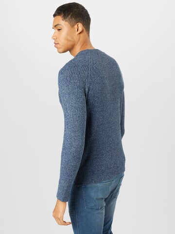 BURTON MENSWEAR LONDON Regular fit Sweater ''FISHERMAN' in Blue