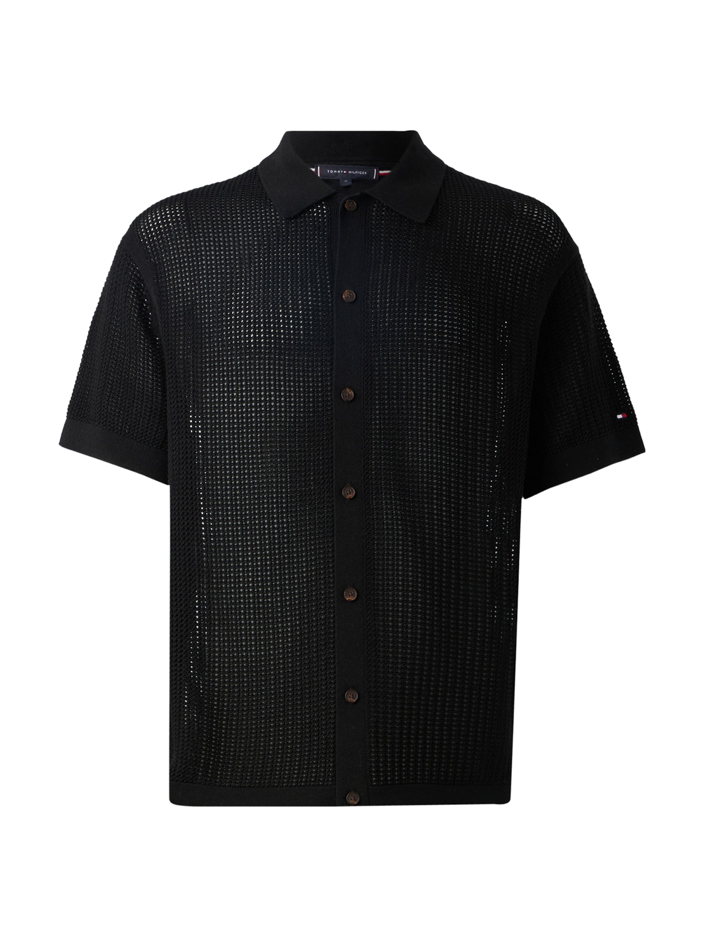 TOMMY HILFIGER Вязаная кофта в Черный: спереди