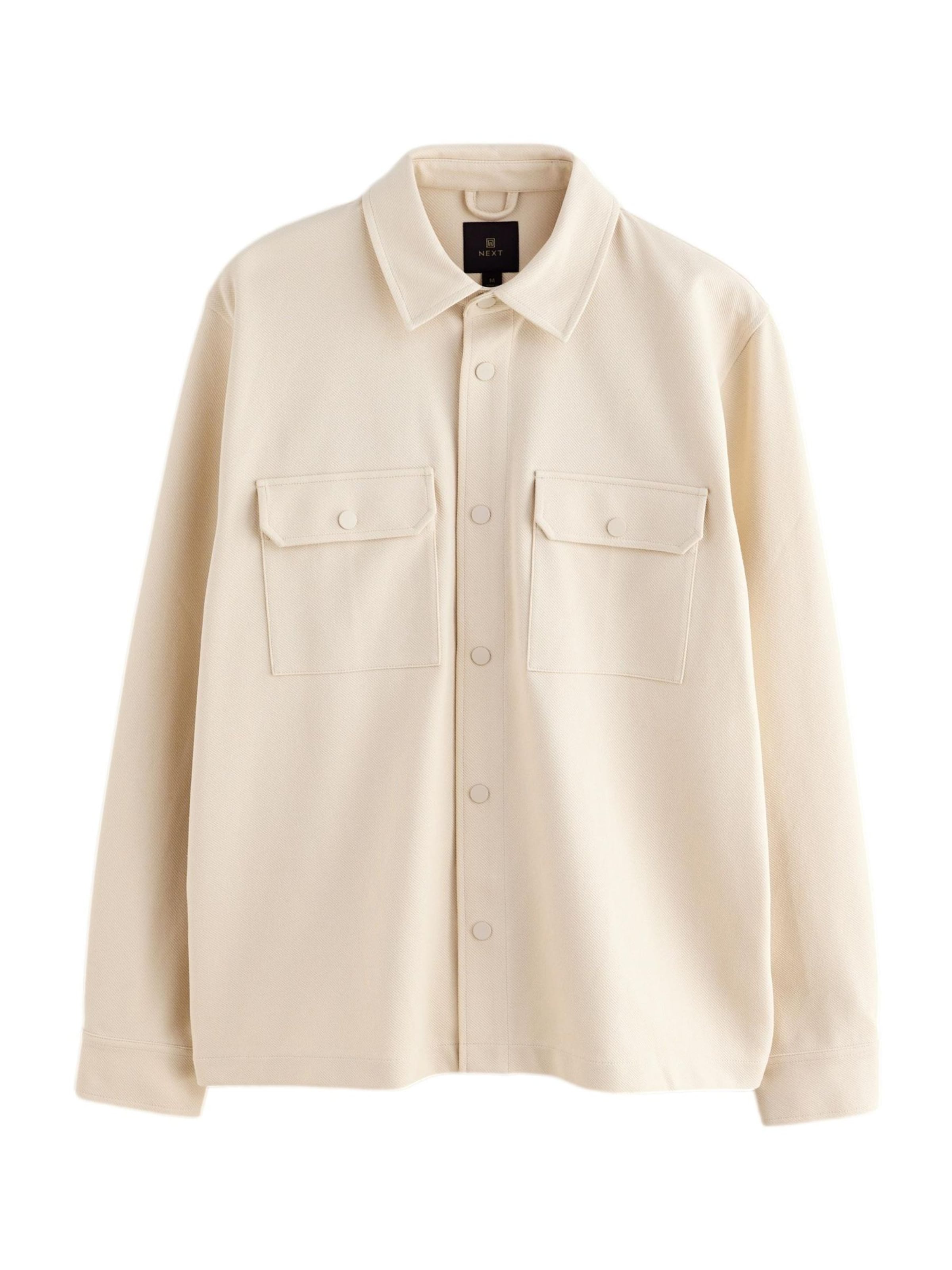 Next Regular fit Πουκάμισο σε μπεζ: μπροστά