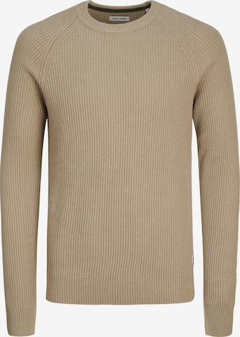 JACK & JONES Pullover 'JJPannel' in Beige: Vorderseite