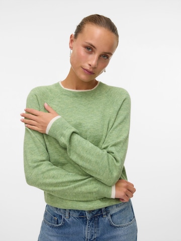 VERO MODA Pulover 'VMWONDERFUL' | zelena barva: sprednja stran