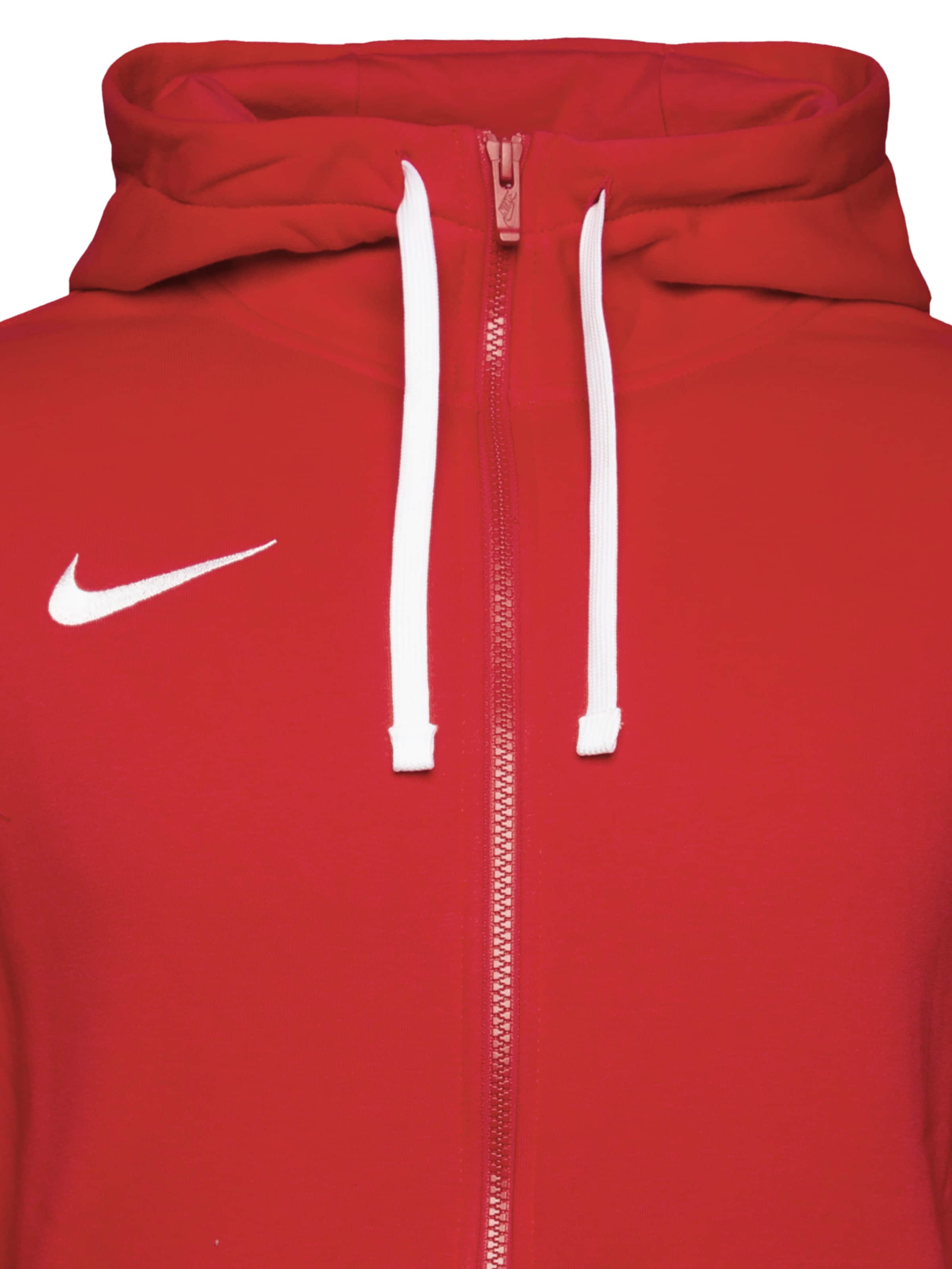 NIKE Athletic Zip Up Hoodie in Cherry Red ABOUT YOU