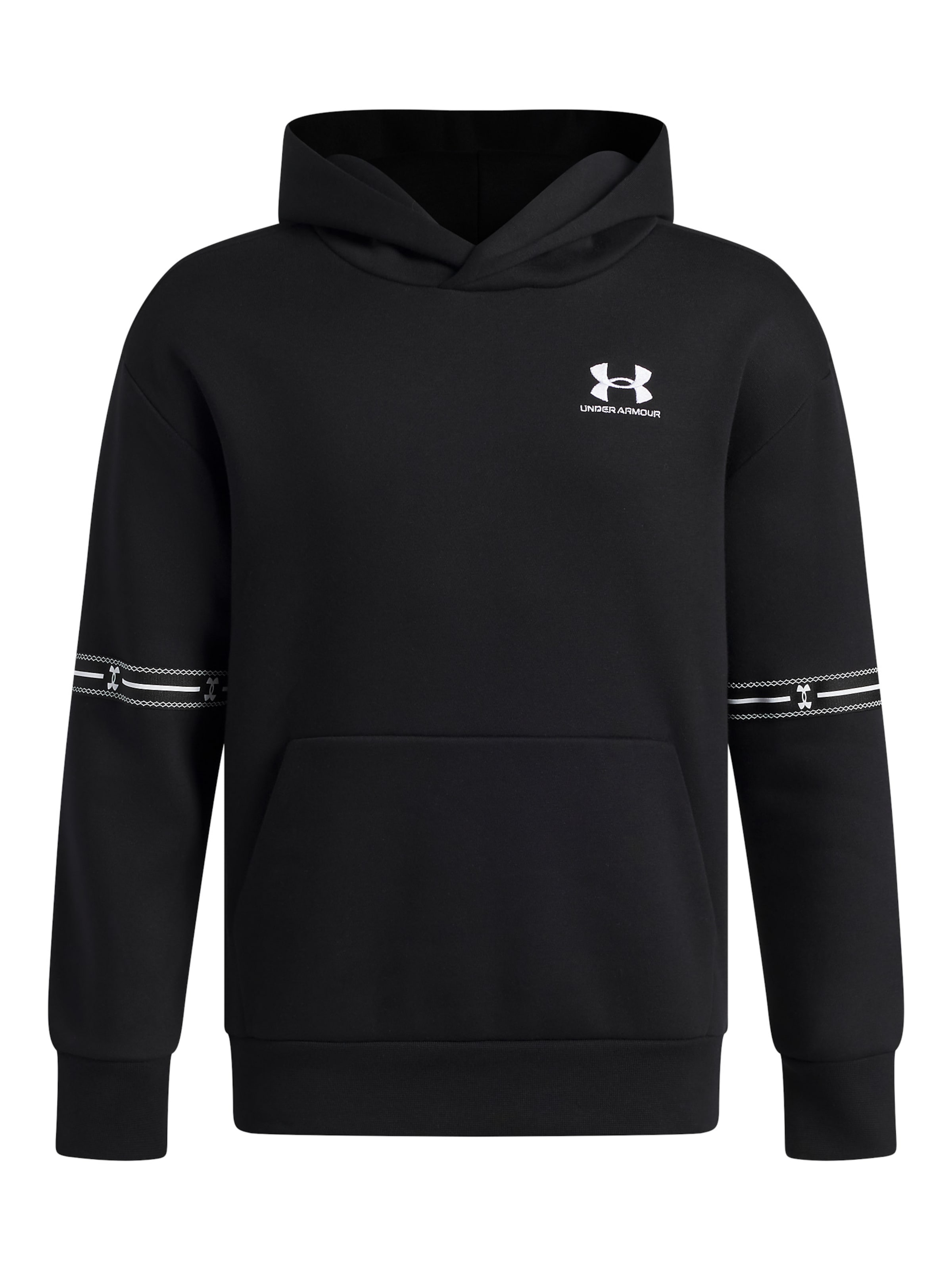 UNDER ARMOUR Sportief sweatshirt in Zwart: voorkant