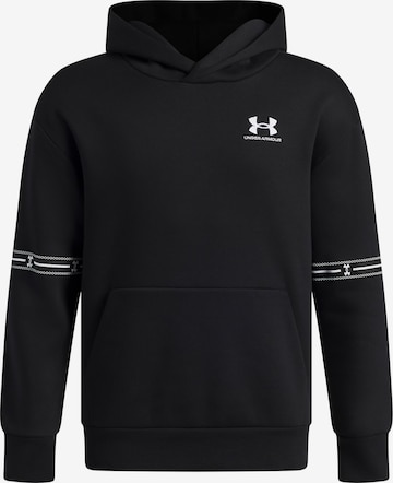 UNDER ARMOUR Sports sweatshirt in Black: front