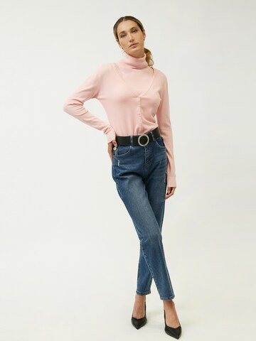 Influencer Strickjacke in Pink