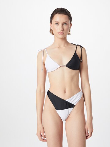 Nasty Gal Háromszög Bikini - fekete: elől