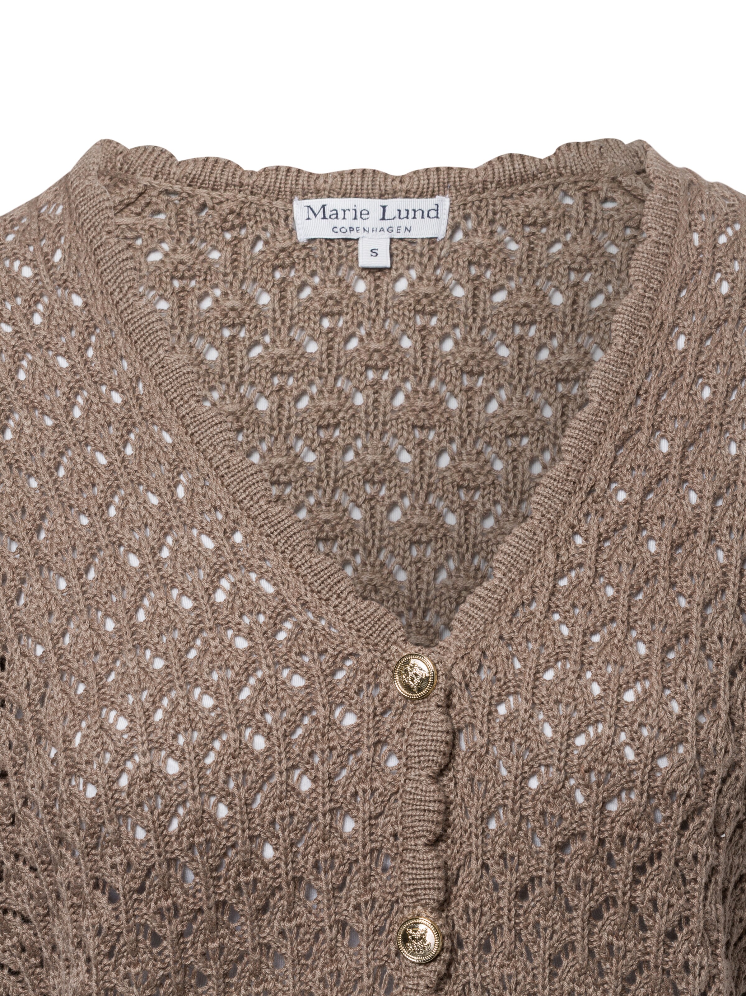 Marie Lund Knit Cardigan in Grey