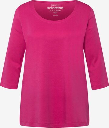 Ulla Popken Shirt in Roze: voorkant