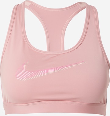 NIKE - Soutien Bustier Soutien de desporto em rosa: frente