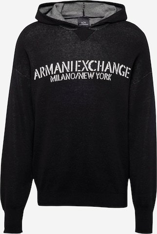ARMANI EXCHANGE - Jersey en negro: frente