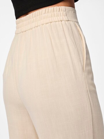 PIECES Wide leg Broek 'VINSTY' in Beige