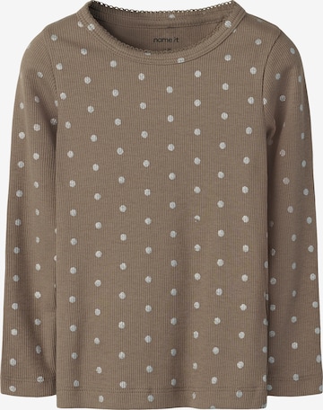 NAME IT T-shirt 'NMFLONA' i grå: framsida