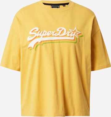 T-shirt Superdry en jaune : devant