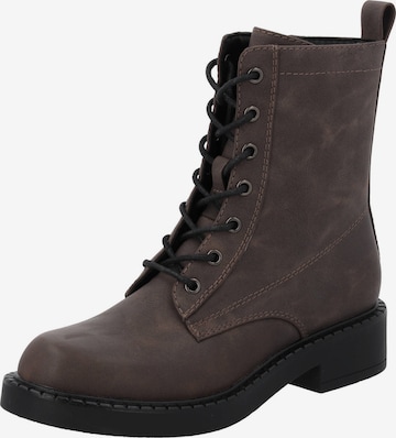 Palado by Sila Sahin Lace-Up Boots 'Xeldra' in Grey: front