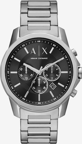 ARMANI EXCHANGE Аналогов часовник в сребърно: отпред