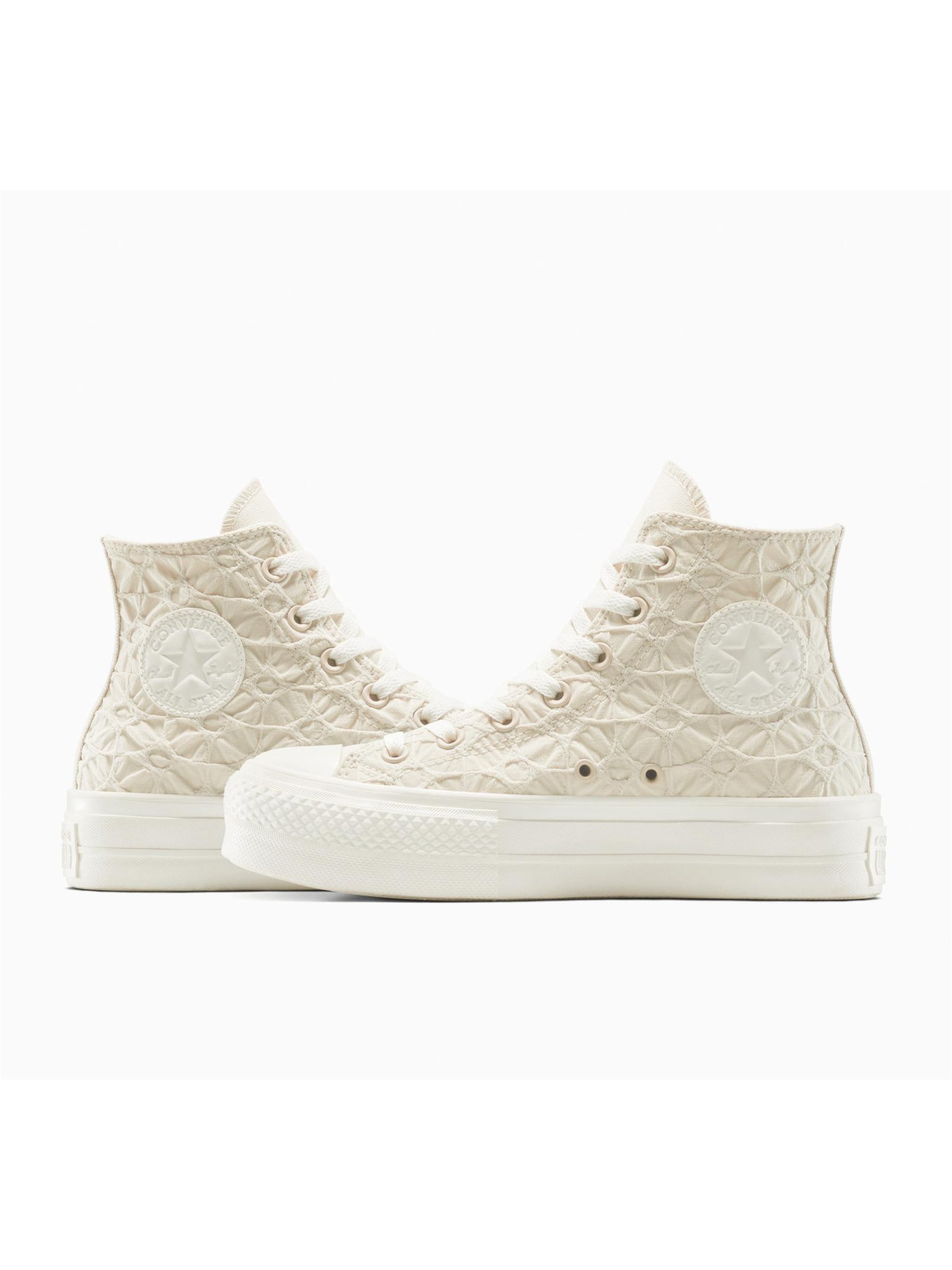 Sneaker bassa 'Converse Chuck Taylor All Star Lift Platform Textured Material' di CONVERSE in beige