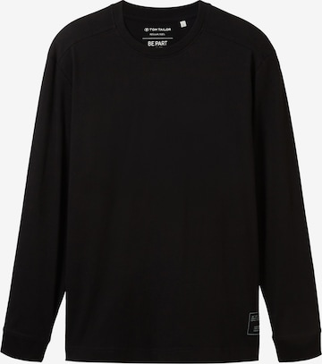 TOM TAILOR Shirt in Black: front