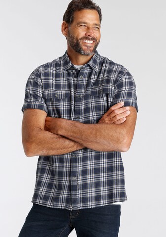 Man's World Regular fit Button Up Shirt in Blue