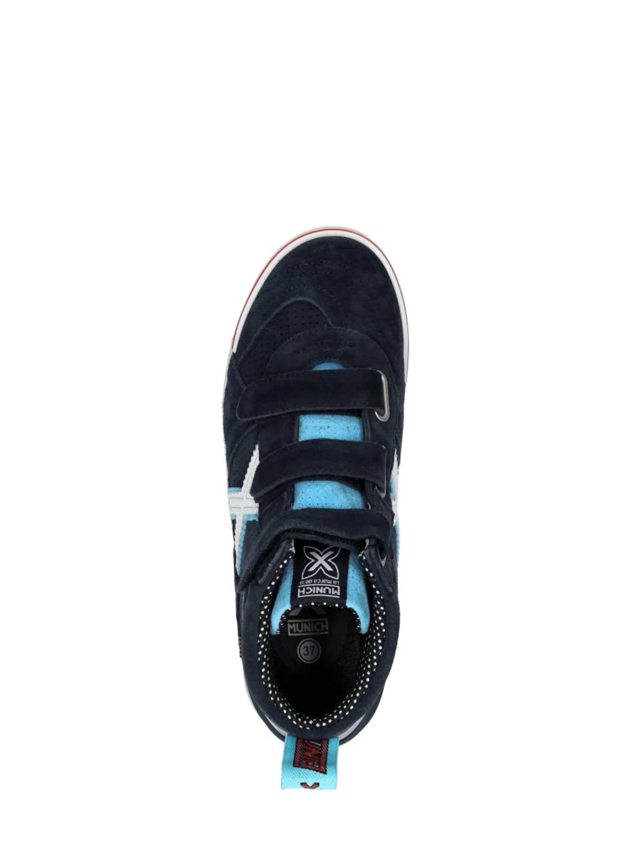 MUNICH Sneakers 'Klittenband Hoog' in Blauw