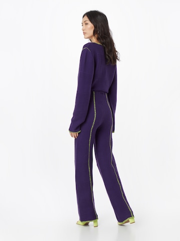 Wide Leg Pantalon 'Idris Dorthea' Hosbjerg en violet