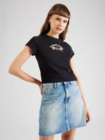 T-shirt Tommy Jeans en noir : devant