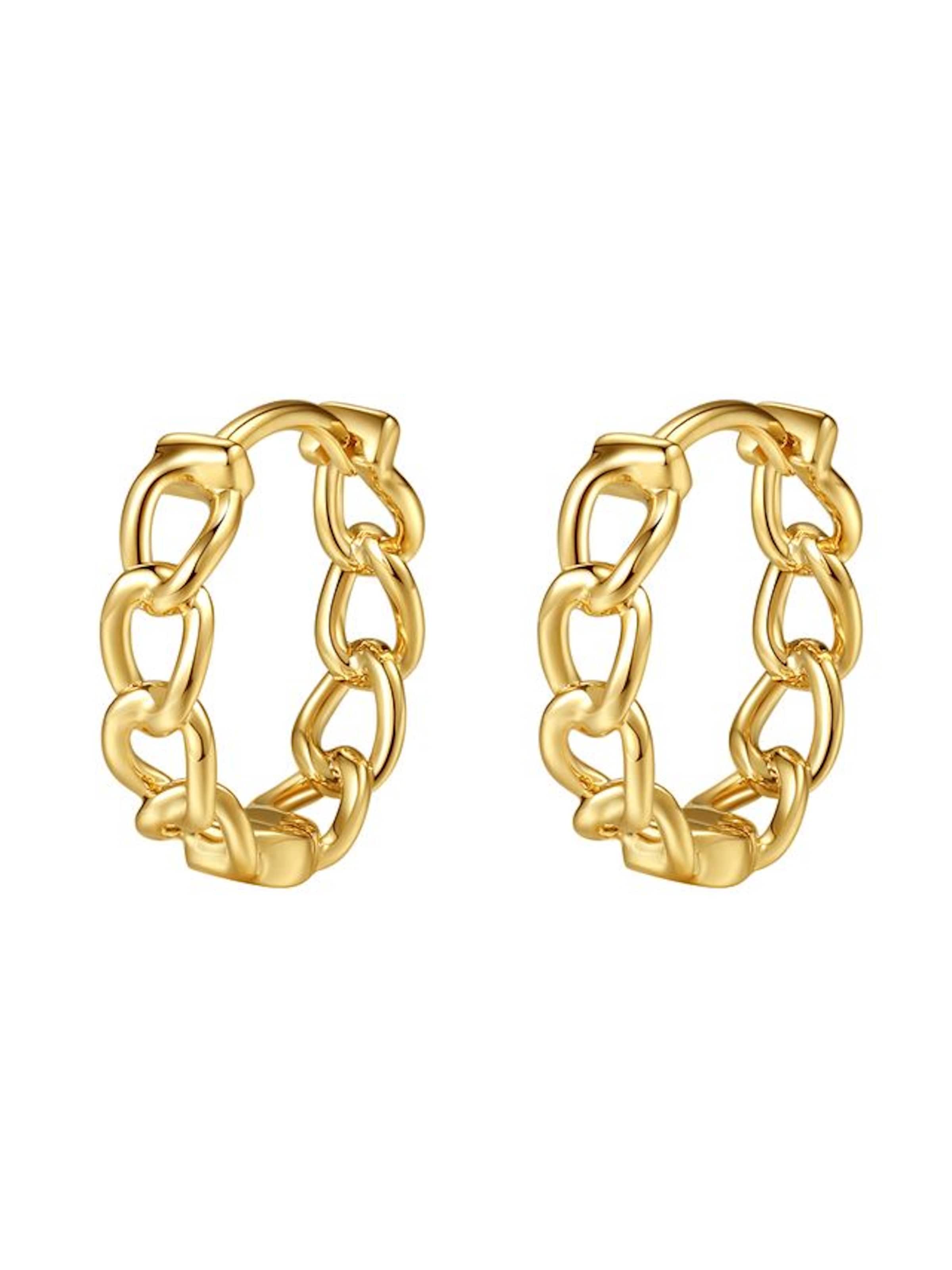 Dear Me - Pendientes 'Infinite Chain' en oro: frente