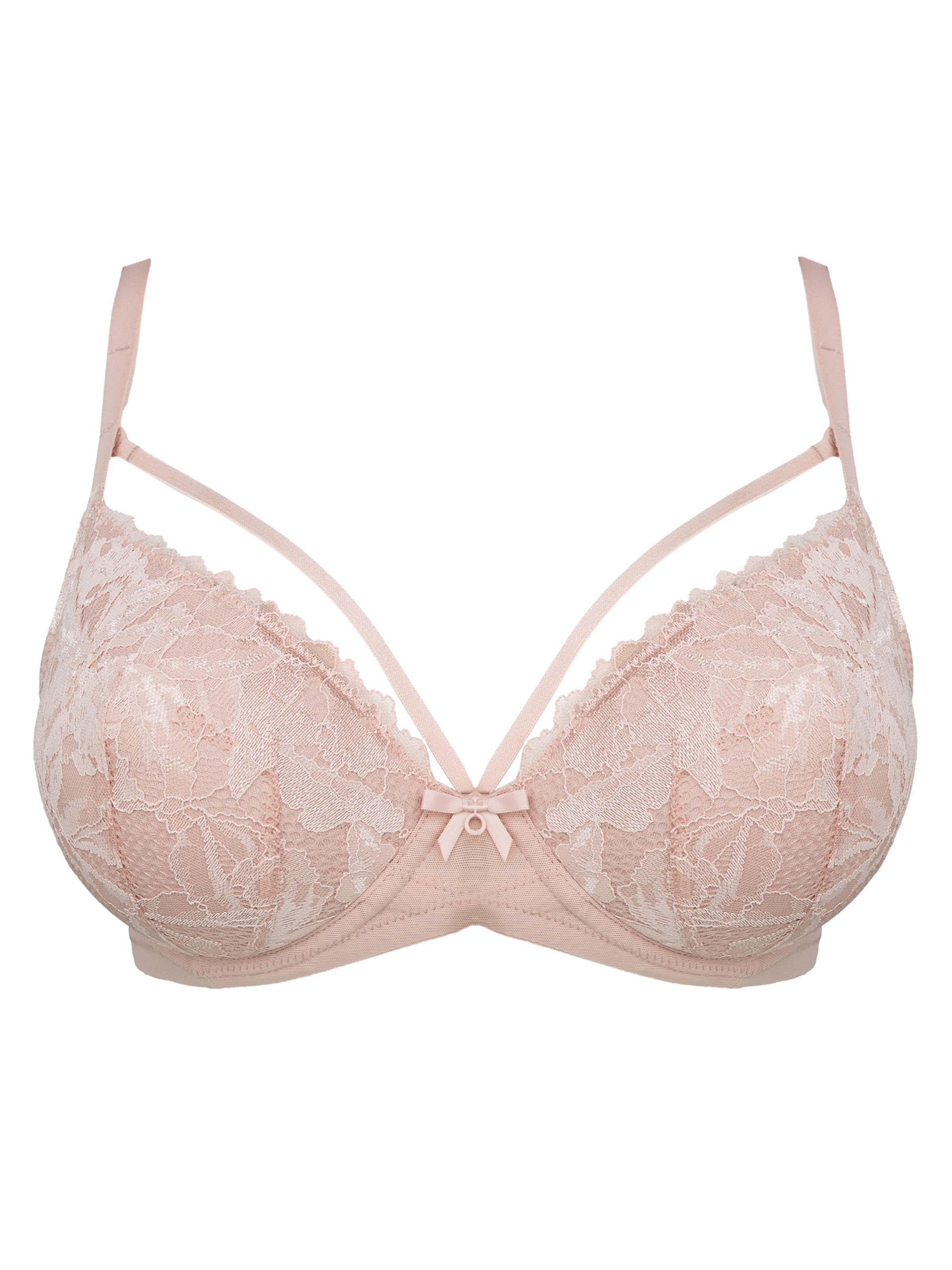 Balconnet Soutien-gorge 'Vienna Strappy' SugarShape en rose : devant