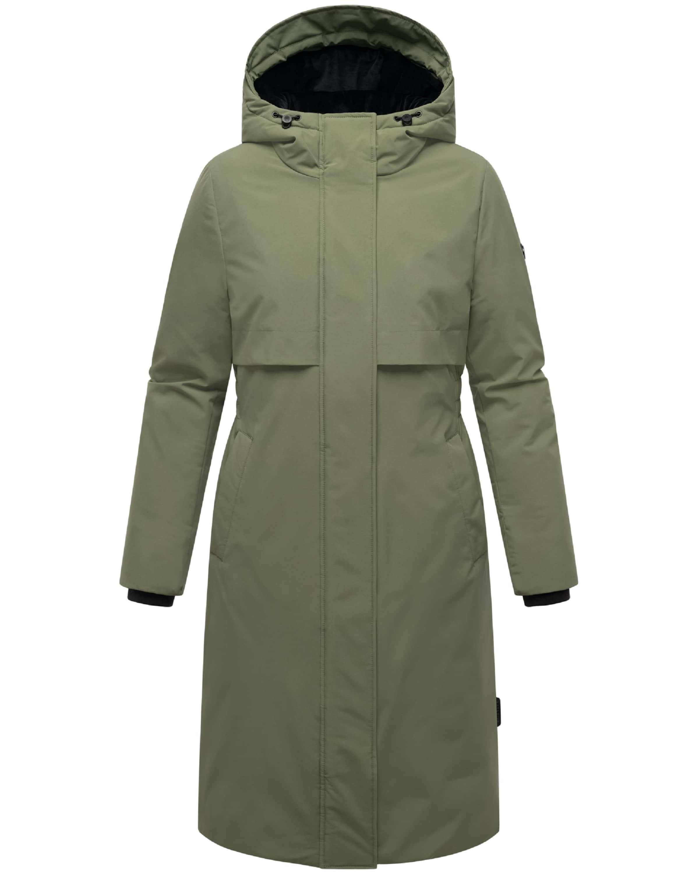 NAVAHOO Wintermantel 'Eismelodie 14' in Grün: Vorderseite