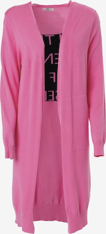 Influencer Gebreid vest in Roze: voorkant