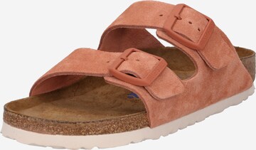 BIRKENSTOCK Чехли 'Arizona' в червено: отпред