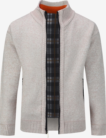 ALLTHEMEN Knit Cardigan in Beige: front