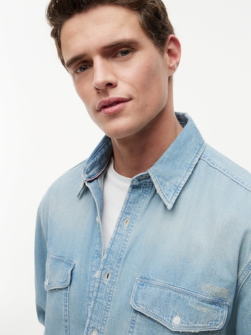 Coupe regular Chemise TOMMY HILFIGER en bleu
