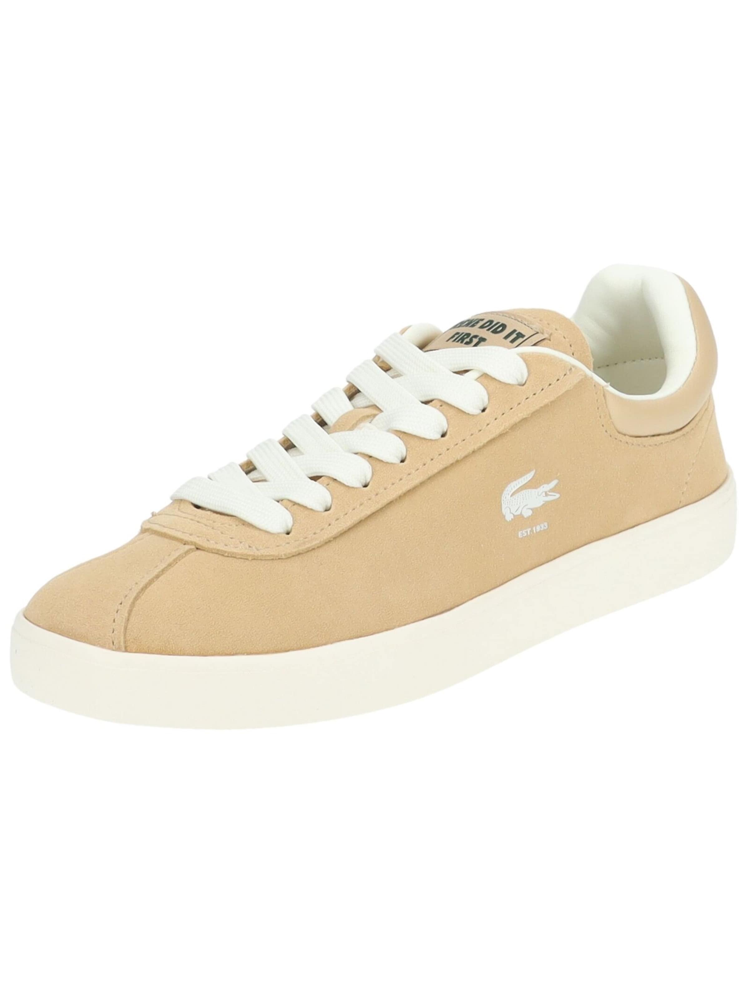 Baskets basses LACOSTE en marron : devant