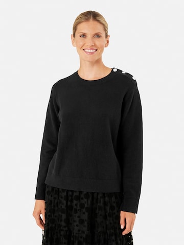 Pull-over Masai en noir : devant