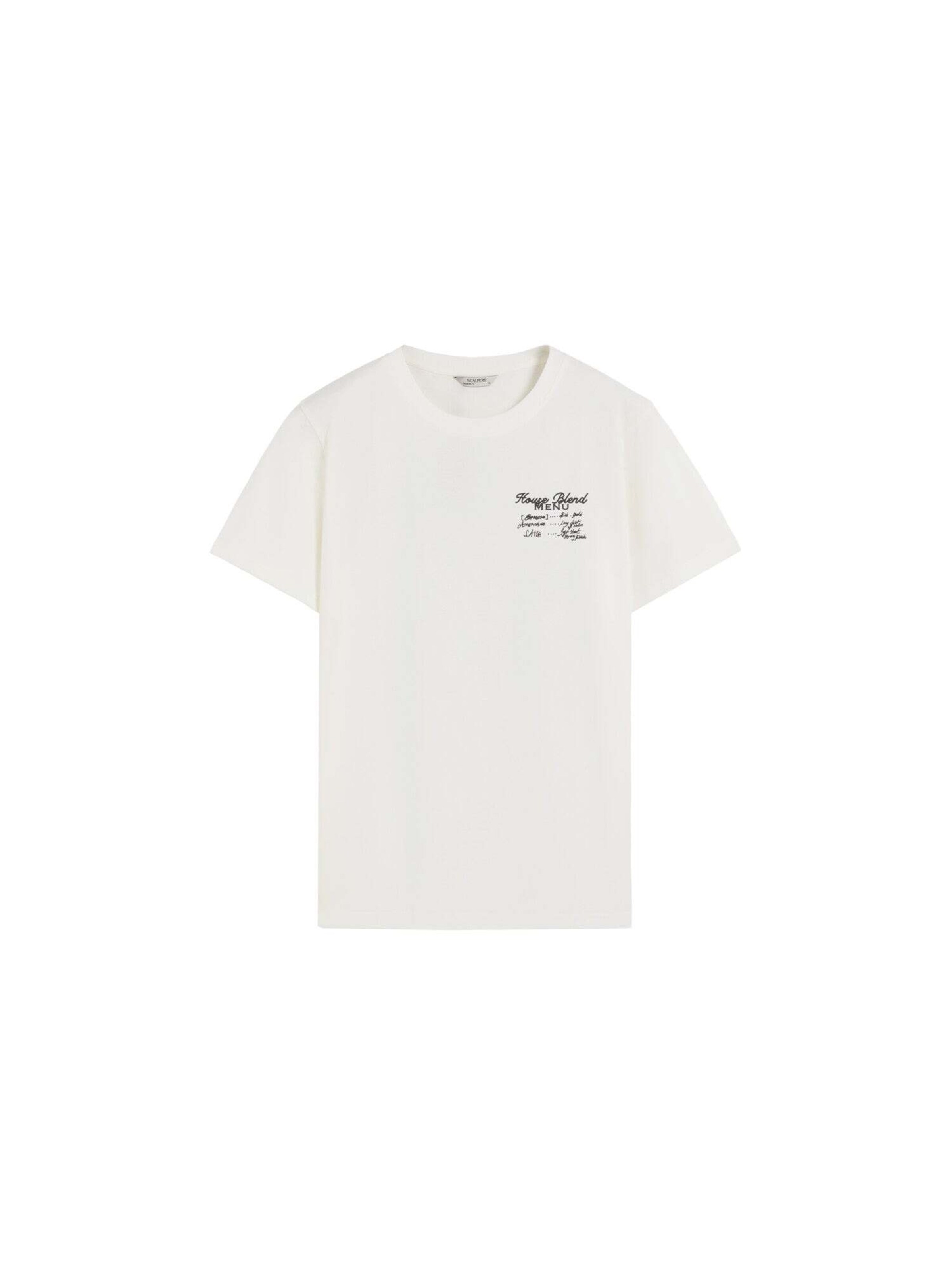 Scalpers Sccoffe Store Tee ' ' in Weiß: Vorderseite