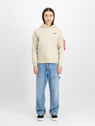 Sweat-shirt ALPHA INDUSTRIES en beige