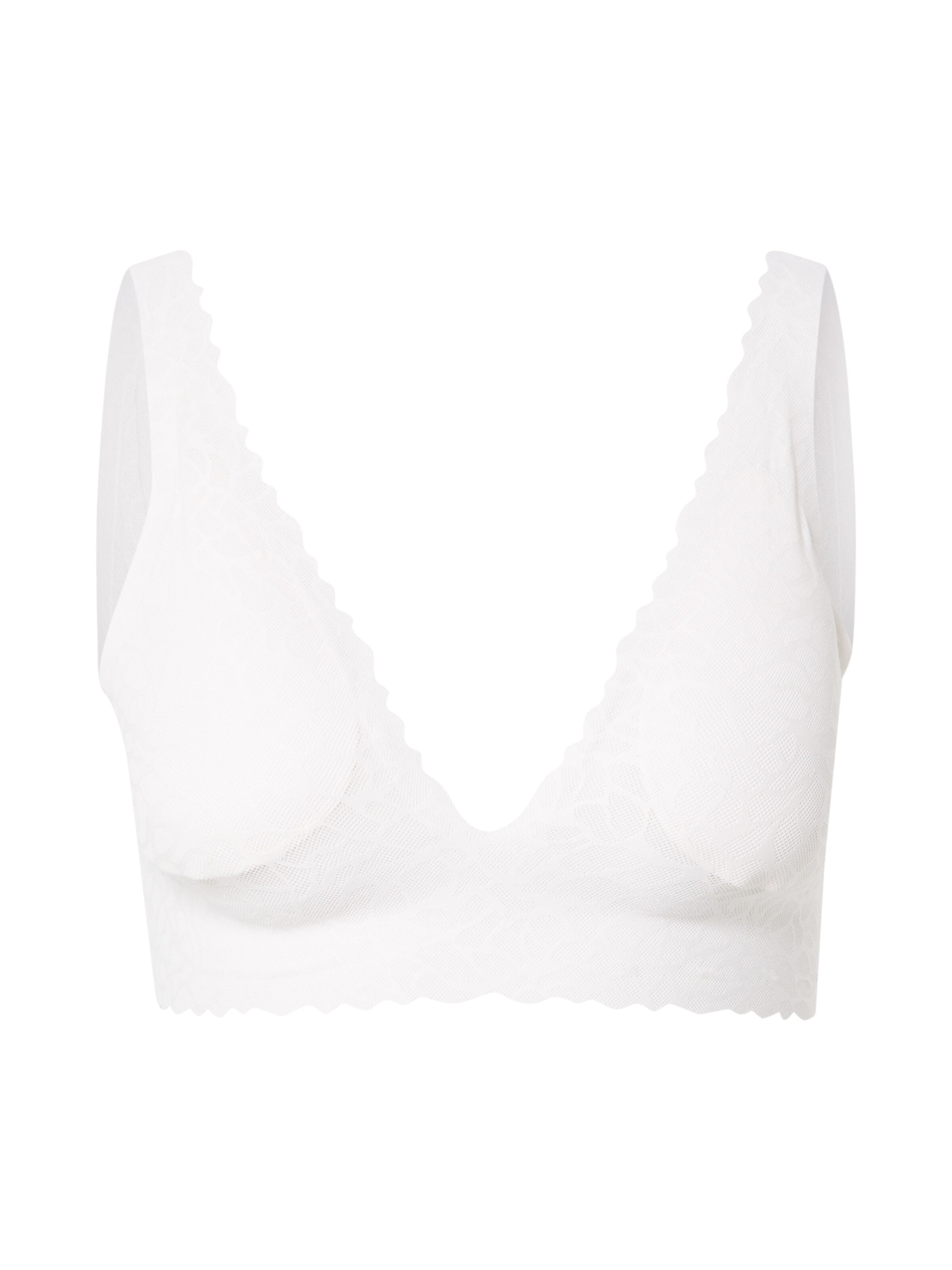 SLOGGI Bralette Bra 'Zero Feel Lace 2.0' in Beige: front