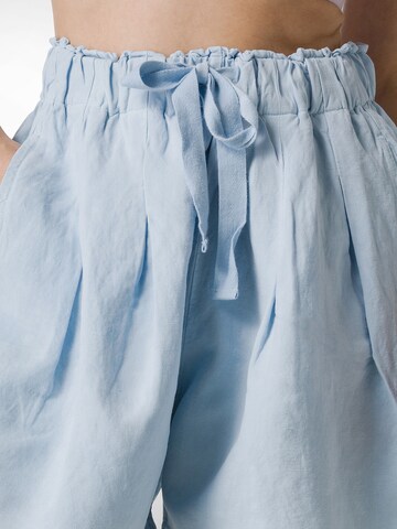 DEHA Wide leg Pleat-front trousers in Blue
